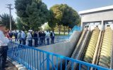 بازدید گروه ارزیابی آبفای کشور از تصفیه خانه فاضلاب شاهین شهر