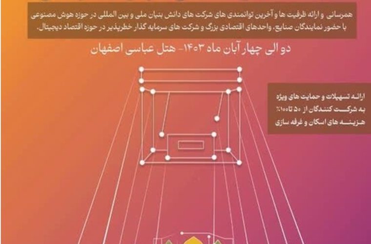 حضور پررنگ معاونت هوش مصنوعی هلدینگ پتروپالایش اصفهان در دومین نمایشگاه بین المللی هوش مصنوعی اصفهان حضور پررنگ معاونت هوش مصنوعی هلدینگ پتروپالایش اصفهان در دومین نمایشگاه بین المللی هوش مصنوعی اصفهان