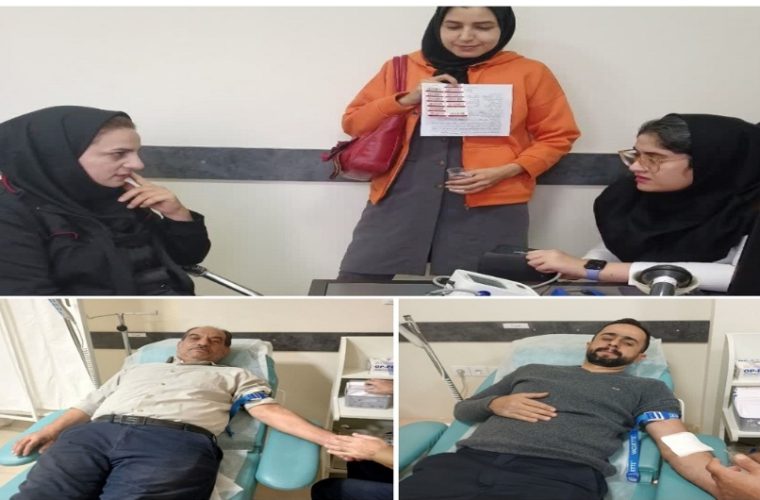 مشارکت کارکنان مخابرات خوانسار در پویش اهدای خون