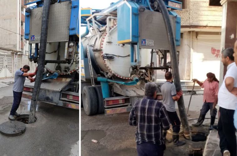 💢لایروبی و لجن‌برداری بیش از ۴ هزار حلقه منهول شبکه‌ی جمع‌آوری فاضلاب در اهواز