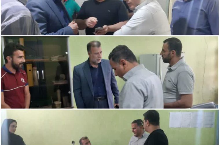 💢بازدید مهندس دشتیزاده از واحد انشعابات شرق اهواز 💢بازدید مهندس دشتیزاده از واحد انشعابات شرق اهواز