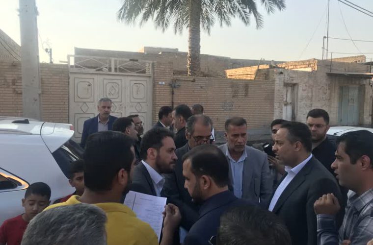 حضور مدیرعامل شرکت مهندسی آب و فاضلاب کشور در مناطق زوویه و علی آباد