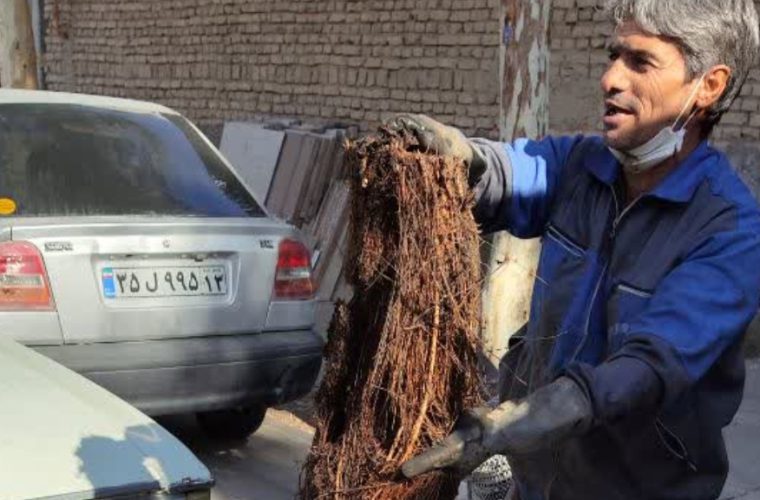 اجرای عملیات رفع گرفتگی  شبکه فاضلاب شهر ورزنه