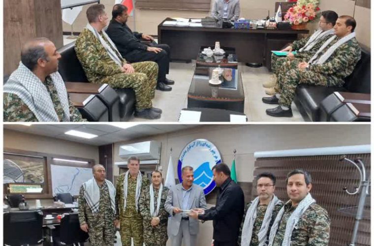 دیدار بسیجیان شرکت آبفا اهواز با مهندس دشتی‌زاده