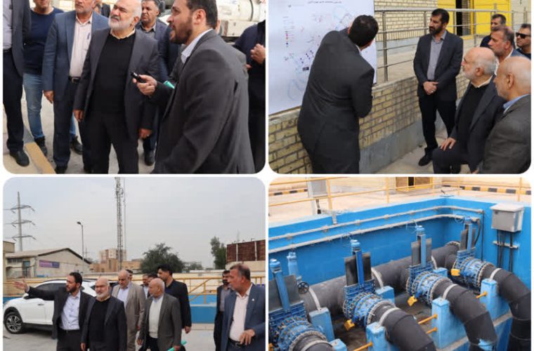 🔰بازدید  🔹بازدید استاندار خوزستان دکتر موالی‌زاده، دکتر علیدادی مدیرعامل شرکت آب و فاضلاب خوزستان، مهندس دشتی‌زاده مدیرعامل شرکت آب و فاضلاب اهواز و جمعی از مدیران و مسئولین از تاسیسات ایستگاه جدید پمپاژ فاضلاب ملی راه.