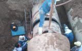 پایان عملیات تعمیر خط انتقال آب به منابع هزارجریب پایان عملیات تعمیر خط انتقال آب به منابع هزارجریب
