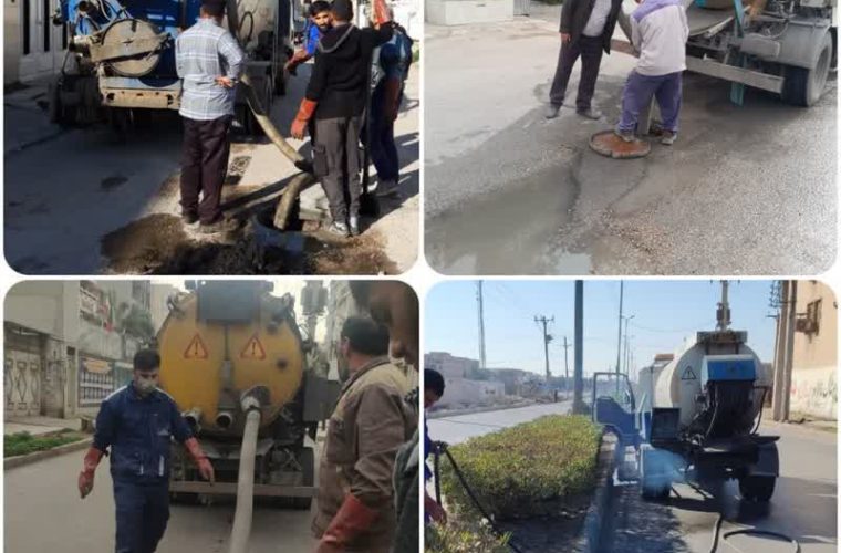 لایروبی بیش از ۲۸۰ هزار متر از خطوط جمع آوری فاضلاب در اهواز لایروبی بیش از ۲۸۰ هزار متر از خطوط جمع آوری فاضلاب در اهواز