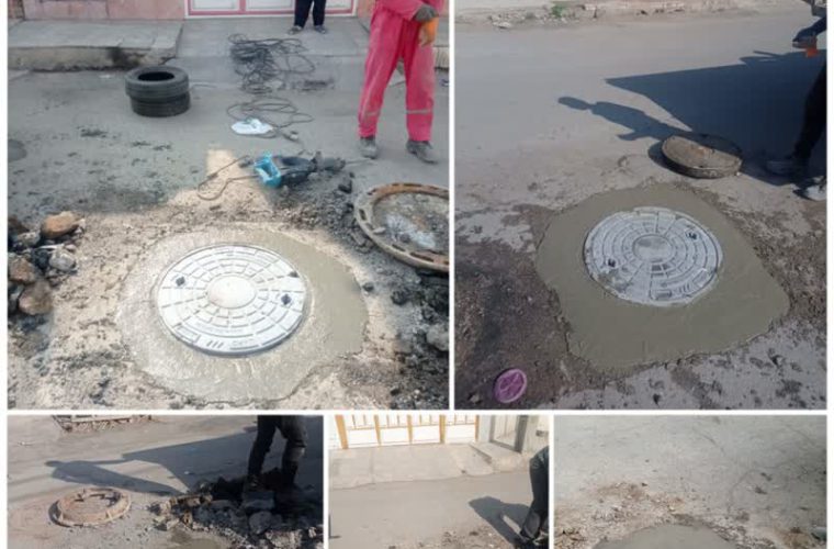 در فصل پاییز سال جاری انجام شد؛ نصب بیش از یک‌هزار و صد حلقه درب و رینگ منهول فاضلاب در کلان‌شهر اهواز