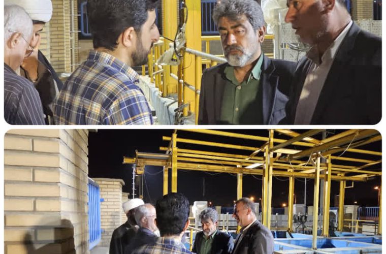 تصاویری از بازدید مهندس دشتیزاده مدیرعامل به همراه معاون بهرهبرداری و توسعهی فاضلاب شرکت آبفا اهواز از ایستگاه فاضلاب کوی نفت به همراه نمایندگان و معتمدین منطقه مذکور. تصاویری از بازدید مهندس دشتیزاده مدیرعامل به همراه معاون بهرهبرداری و توسعهی فاضلاب شرکت آبفا اهواز از ایستگاه فاضلاب کوی نفت به همراه نمایندگان و معتمدین منطقه مذکور.