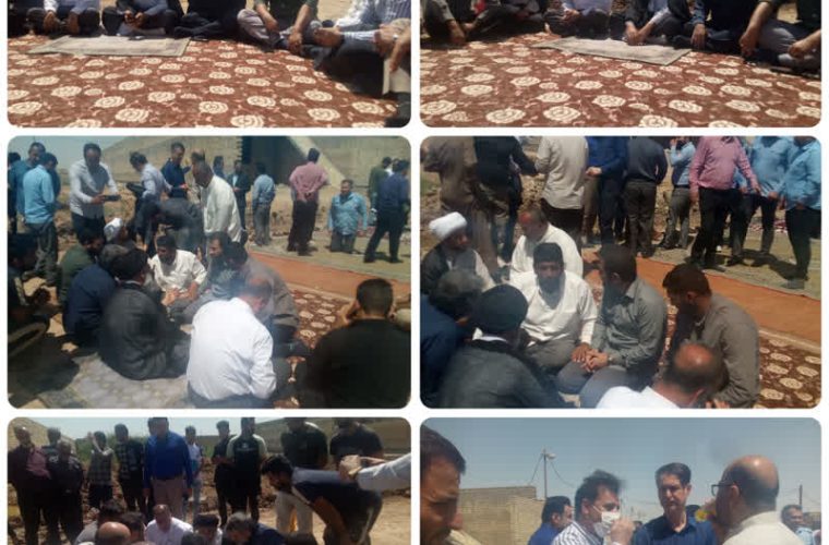 🔻برگزاری جلسه و پایش میدانی مشترک نماینده ولی فقیه در استان خوزستان، مدیرعامل شرکت آبفا اهواز و شهردار اهواز در کوی گلدشت.