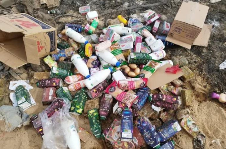 جمع آوری مواد غذایی فاسد و تاریخ گذشته