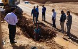 رفع حادثه لوله آبرسانی شهر گز