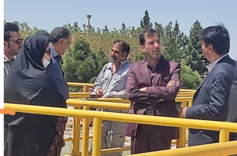 بازدید از تصفیه خانه شهرک صنعتی رازی شهرضا انجام شد