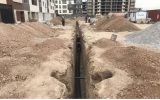 توسعه و اصلاح بیش از ۶۴۰ متر شبکه فاضلاب شهر بهارستان