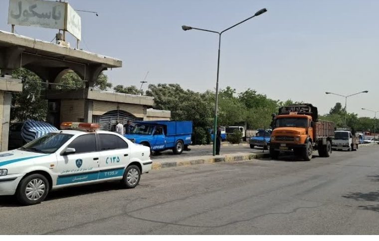 پلمپ تعزیرات بر ۲ باسکول میدان مرکزی میوه اصفهان