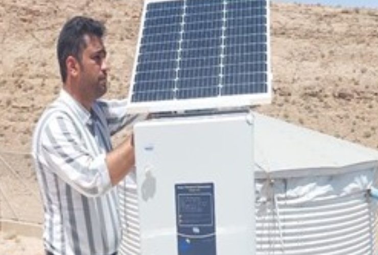 نصب کلرزن خورشیدی در روستای هفتومان نصب کلرزن خورشیدی در روستای هفتومان