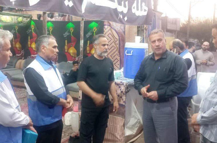 🔰با حضور مدیرعامل شرکت آبفا اهواز انجام شد؛ پایش کیفی آب مواکب ابتدای مسیر طریقالحسین (ع) 🔰با حضور مدیرعامل شرکت آبفا اهواز انجام شد؛ پایش کیفی آب مواکب ابتدای مسیر طریقالحسین (ع)