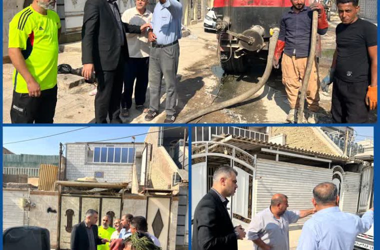 بازدید مدیرعامل شرکت آب و فاضلاب اهواز از مناطق حاشیه و کمبرخوردار بازدید مدیرعامل شرکت آب و فاضلاب اهواز از مناطق حاشیه و کمبرخوردار